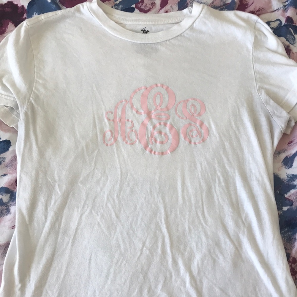 A monogrammed shirt
